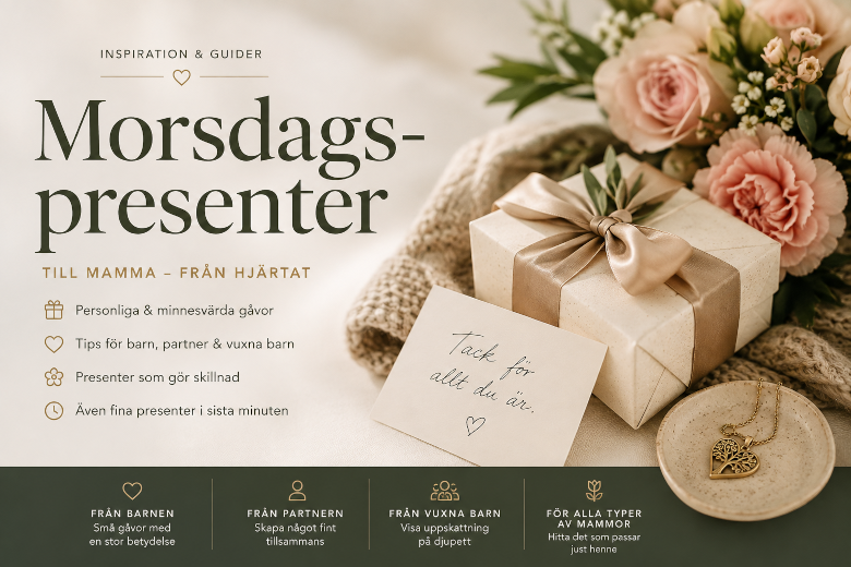 Morsdagspresenter – inspiration och presenttips till mamma